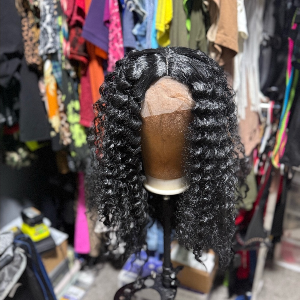 Curly Black Wig for Women